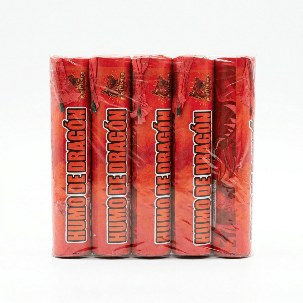 BENGALA DE HUMO DRAGON ROJO 90 SEG