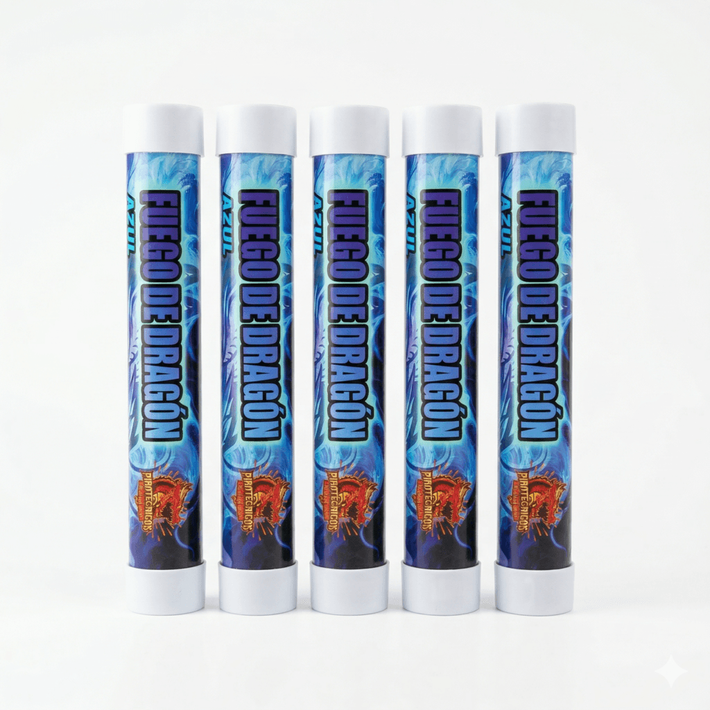 BENGALA DE FUEGO DRAGON AZUL