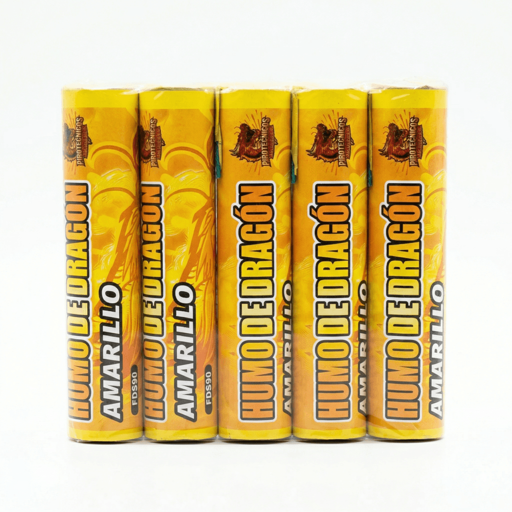 BENGALA DE HUMO DRAGON AMARILLO 90SEG