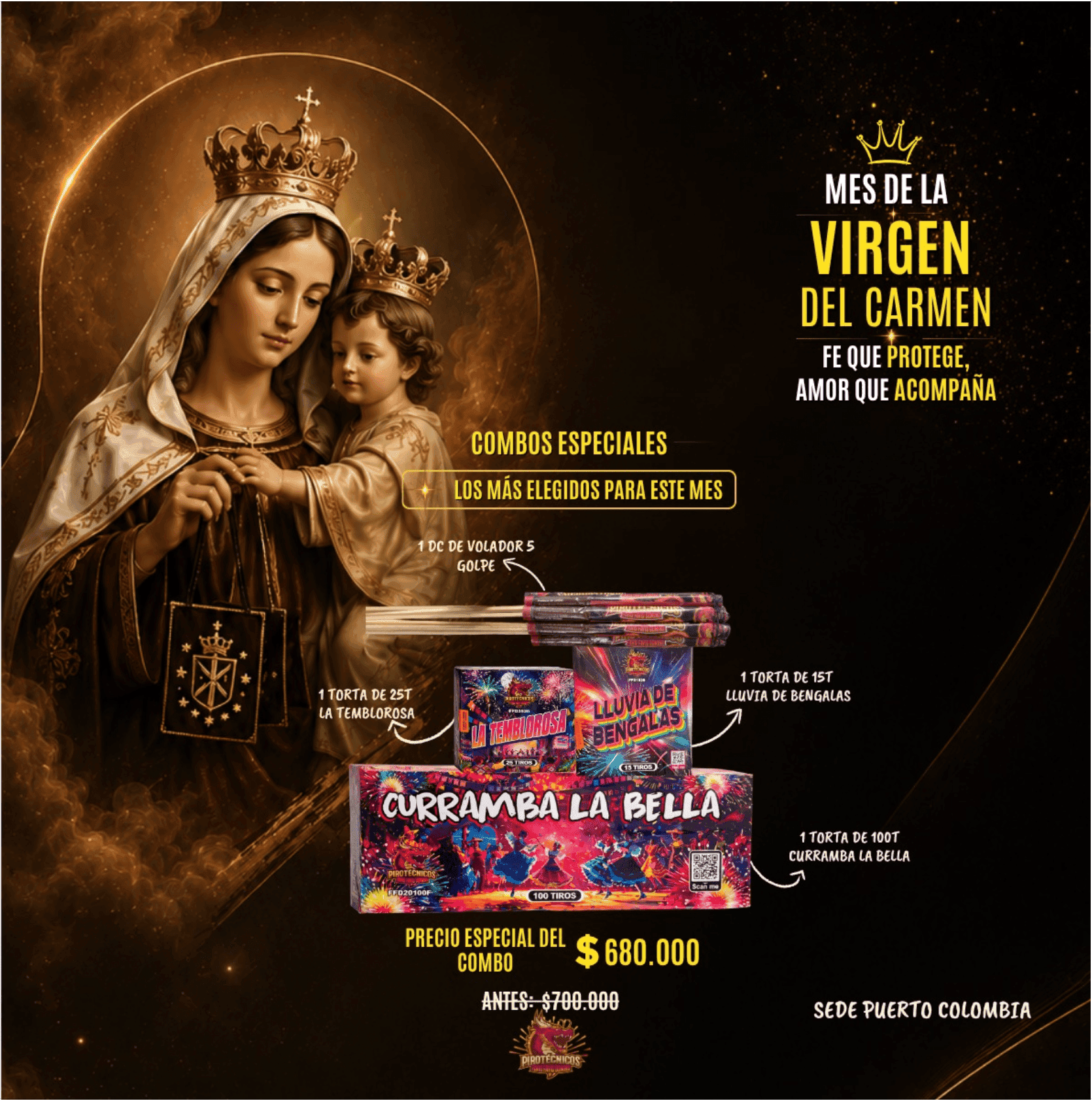 COMBO #3 VIRGEN DEL CARMEN