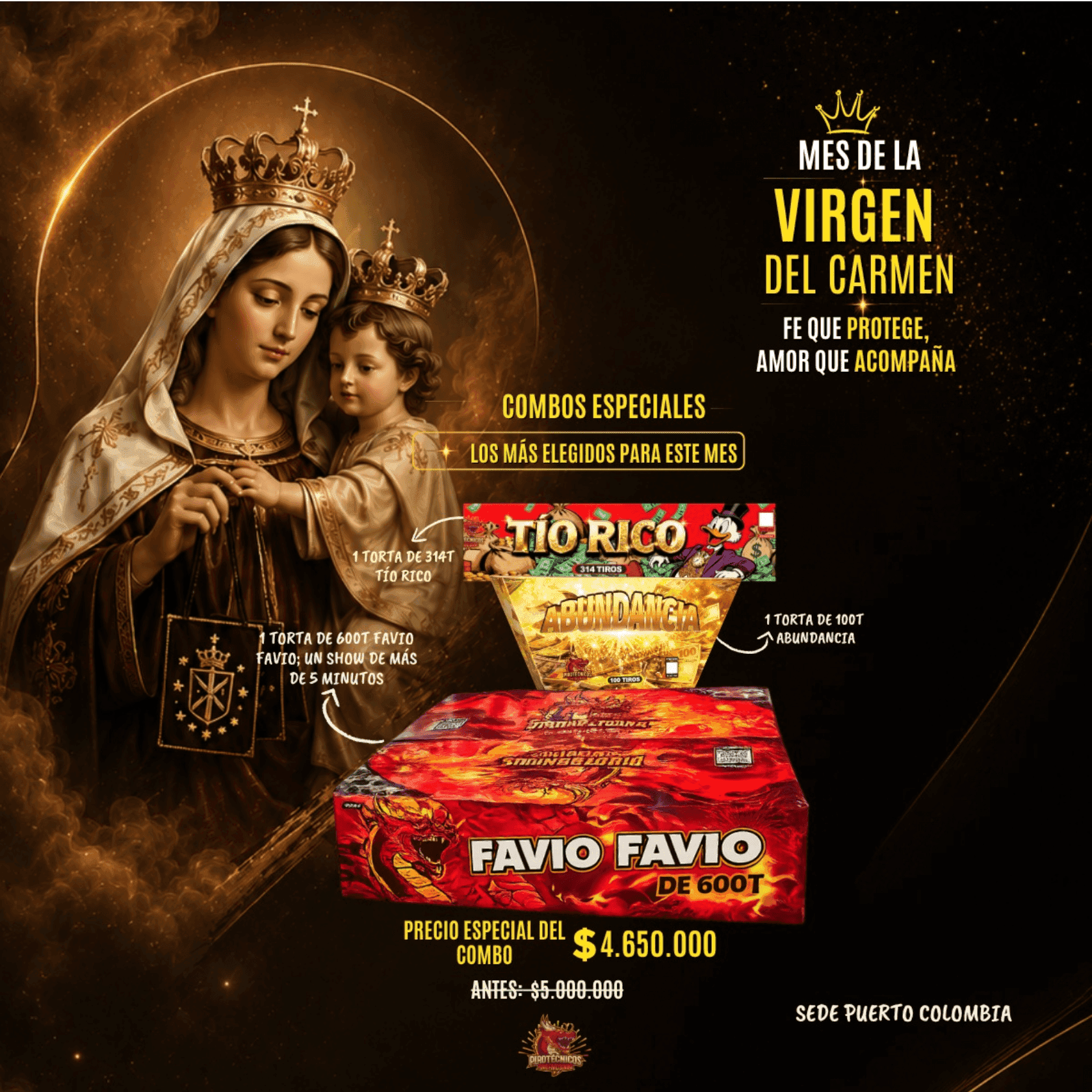 COMBO #6 VIRGEN DEL CARMEN