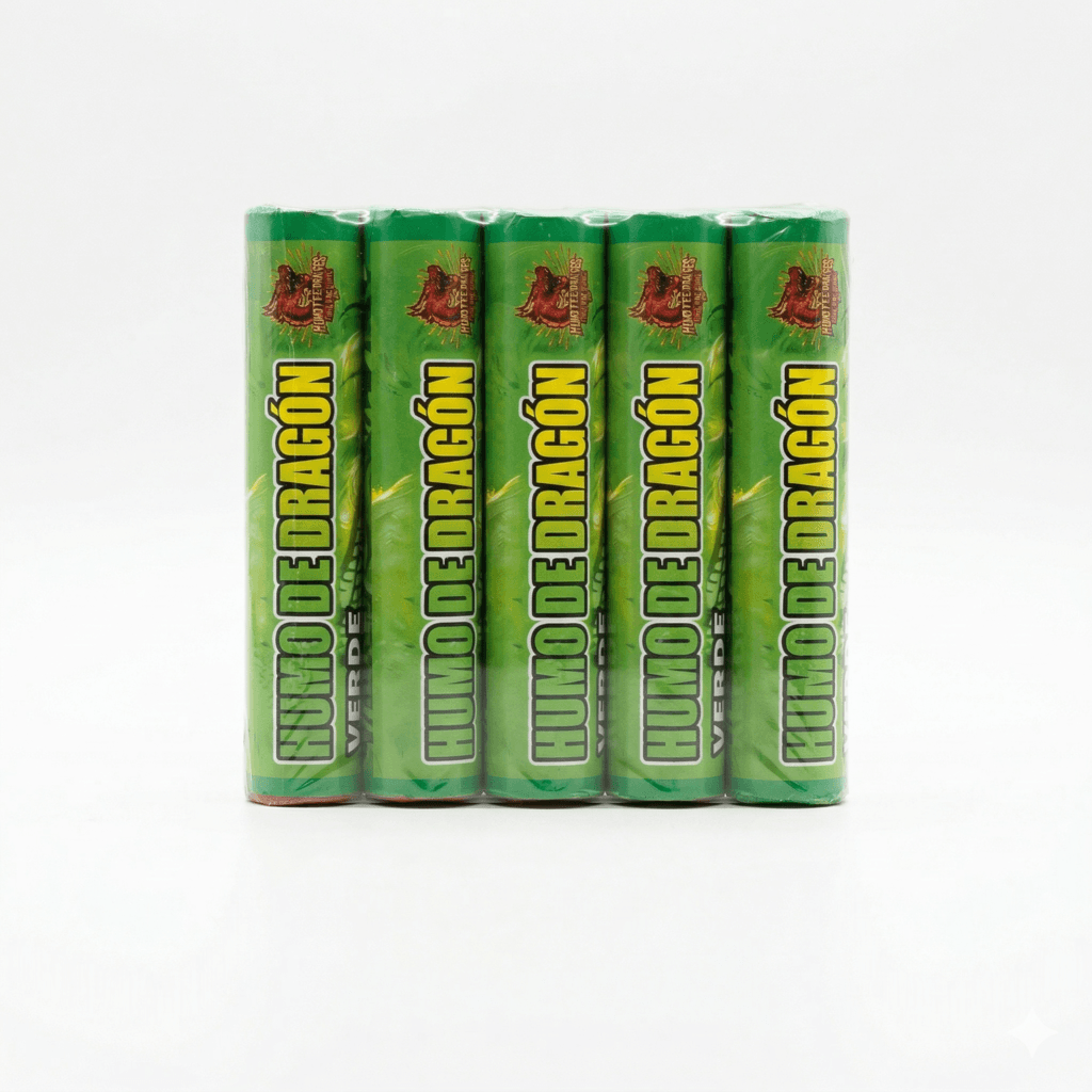 BENGALA DE HUMO DRAGON VERDE 90SEG