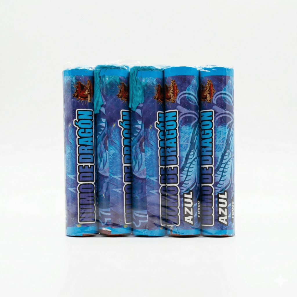 BENGALA DE HUMO DRAGON AZUL 90SEG