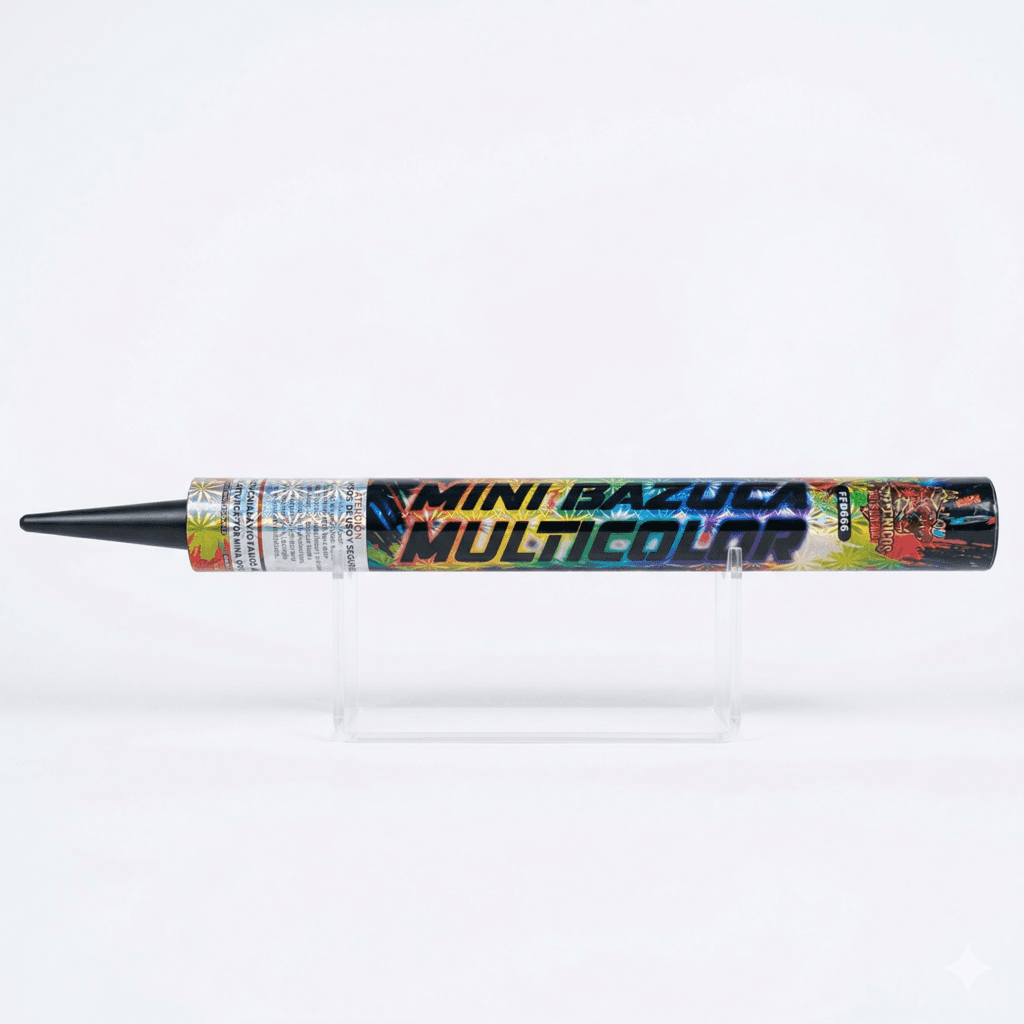 MINI BAZUCA MULTICOLOR PIROTECNIA 176T