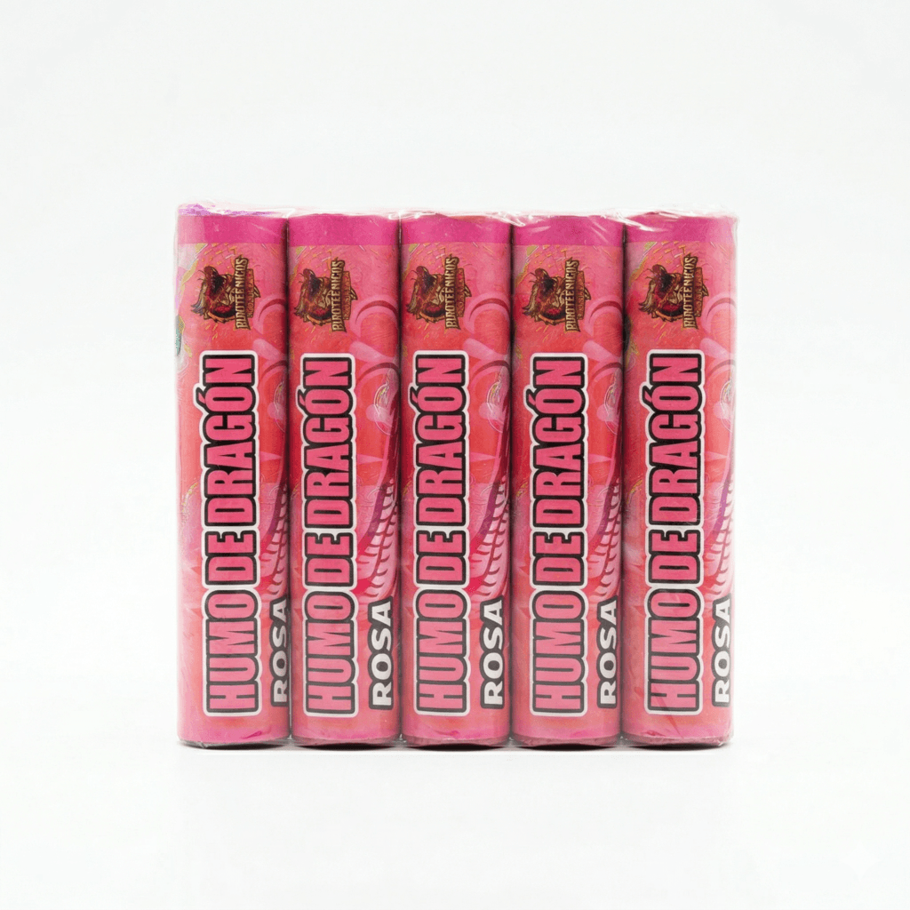 BENGALA DE HUMO DRAGON ROSADO 90 SEG